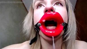 RED LIPPSTICK - FINALLY MOUTH GAGGING