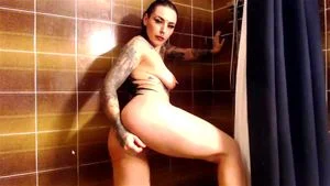 Gothstripper chaturbate masturbation in the shower