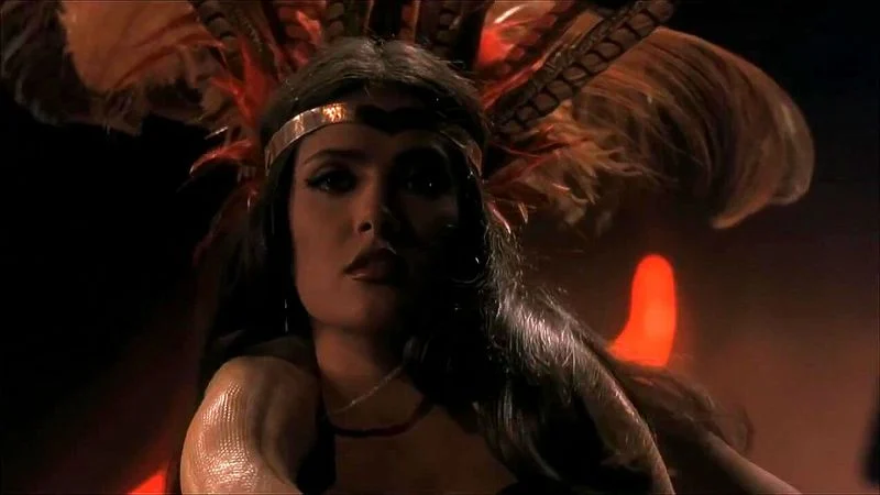 salma hayek strip tease