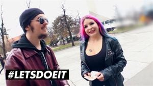 LETSDOEIT - Big Tits Alternative Swiss Babe Aviva Rocks Can't Turn Down Free Cash For Some Hardcore Car Sex