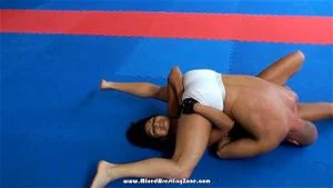 Mixed wrestling ballbusting thumbnail