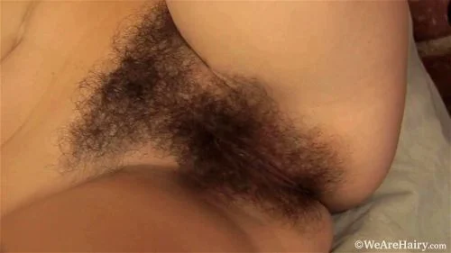 very hairy pussy, brunette, big tits, masturbation