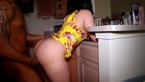 wife in kitchen