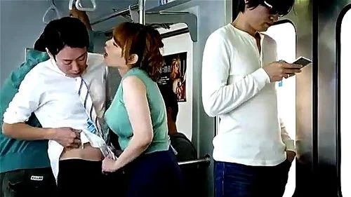 public, groped in public, japanese bus, clothed sex