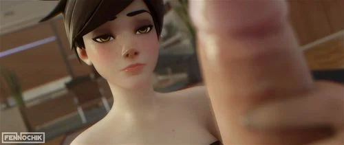 overwatch, big tits, 3d hentai, small tits