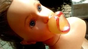 FANTASY - MINI SEXDOLL - DOLLSEX - PIGHOLE -DGB -DOLL SEX LIPPSTICK BLOWJOB - SWALLOW MY TITS