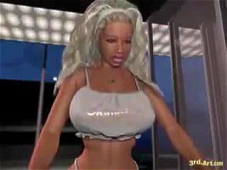 big tits, boobs, animated 3d, compilation