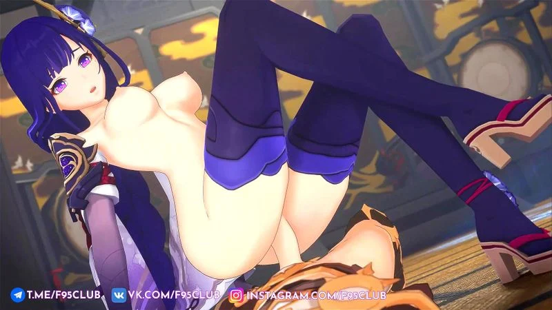 Raiden from Genshin Impact loves to ride a dick.