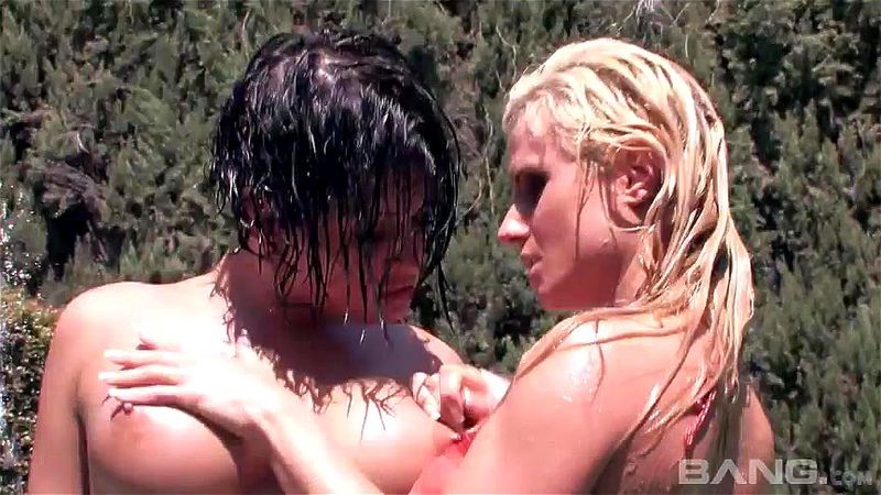 threesome by the pool threesome by the pool