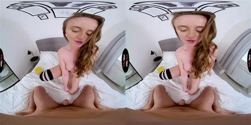 virtual reality, blonde, small tits, vr