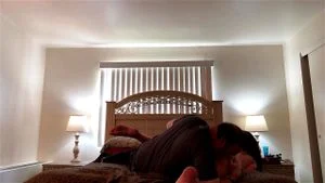 Wrestling/scissors in bed thumbnail