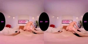 Carnal Symphony 4K blonde VR threesome