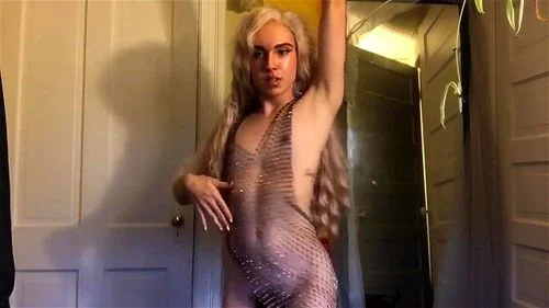 Femboy sissy striptease dancing
