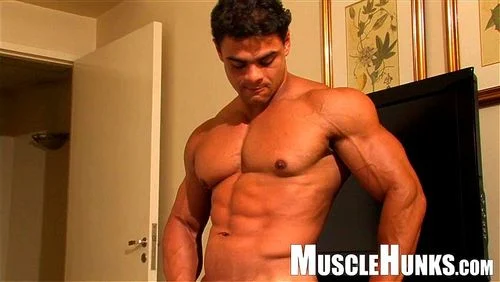 muscle man, handjob, big dick, muscle