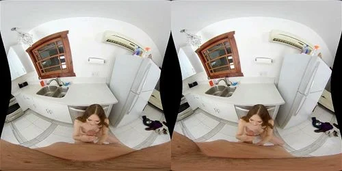 virtual reality, vr, brunette