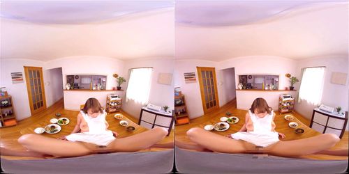 asian maid apron: Blowjob, Doggy & Cowgirl VR Porn