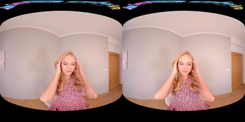 virtual reality, babe, blonde, vrporn