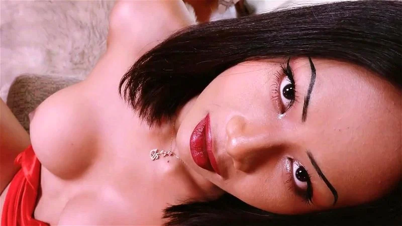 Pretty asian ladyboy cumming