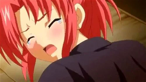blowjob, creampie, anime, redhead