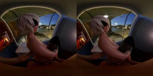 animation, vr, big tits, virtual reality