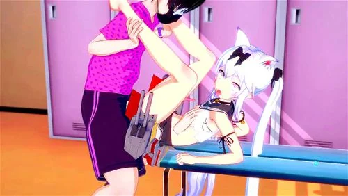 Yukikaze雪風(azur lane) fucked in a locker room: Hentai, Mmd & Ahegao Porn
