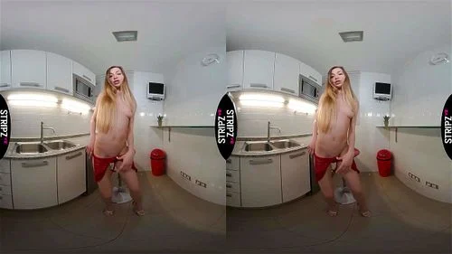 virtual reality, solo, masturbation, strip