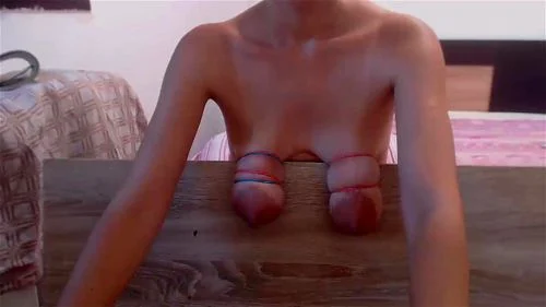 fetish, saggy tits, bondage, tied tits
