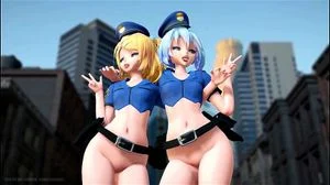 [MMD] Rin & Miku Police Officers