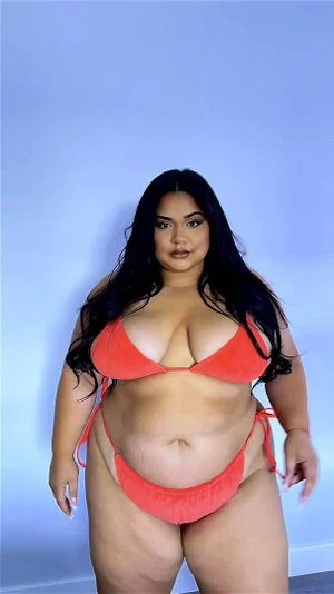 Extra Thick BBW bikini try-on