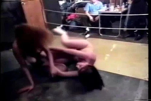 catfight girls, public, clothes ripping, brunette