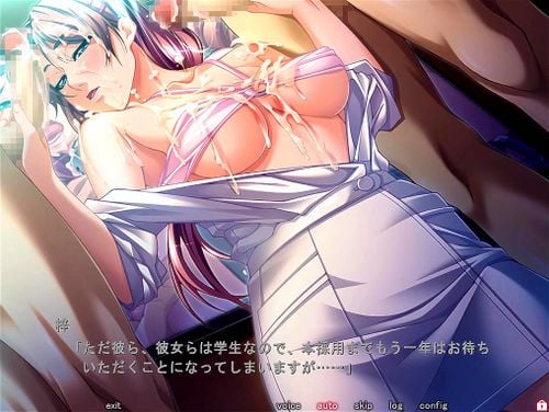 big tits, hentai game, married woman, nurse cosplay