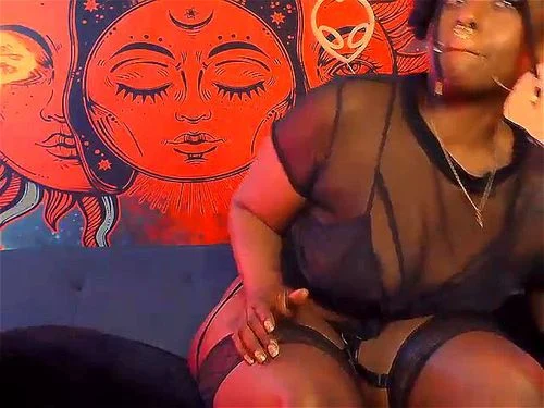 thick thighs, ebony, camshow, big dick