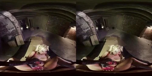 virtual reality, blonde, vr, fetish