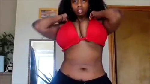 ebony, big natural tits, big boobs, bikini big tits