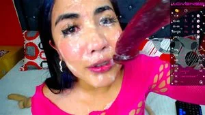 Dildo sucking thumbnail