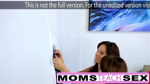 Step Mom and Step daughter fuck monster cock