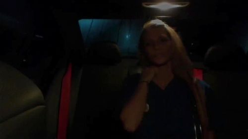 nurse hotwife in the backseat