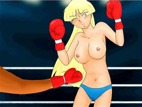 pov boxing, pov, hentai, topless boxing