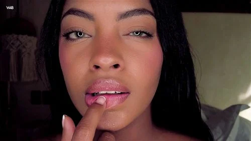 Ebony masturbation