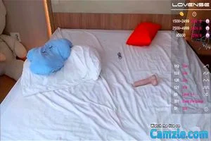 Webcams Asian Girl Black Dress Masturbation with Dildo