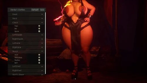 big tits, 3d hentai, milf, under the witch