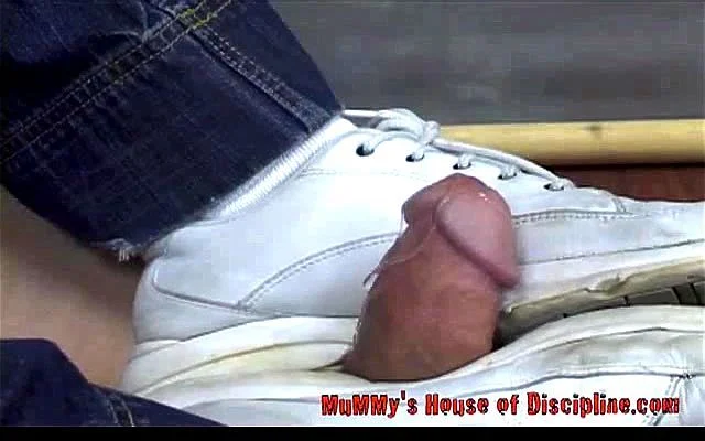 Milf gives sneakerjob to stepson Milf gives sneakerjob to stepson