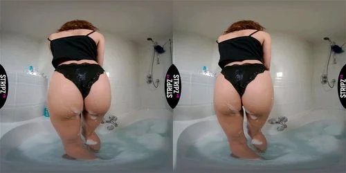 stripper, pov, big tits, bath