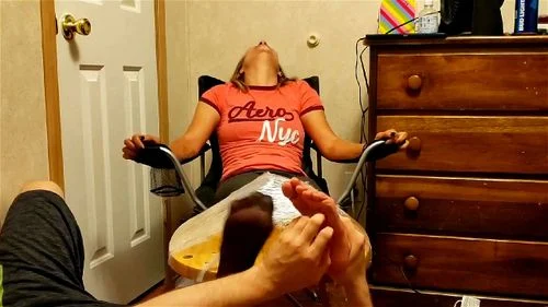 sister in law, tied chair, milf, tickle tickling