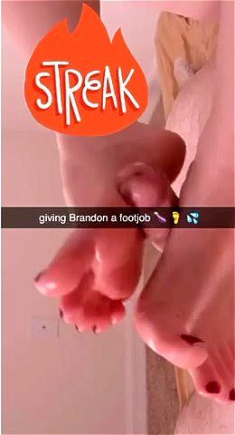 Jenn and Brandon Footjob