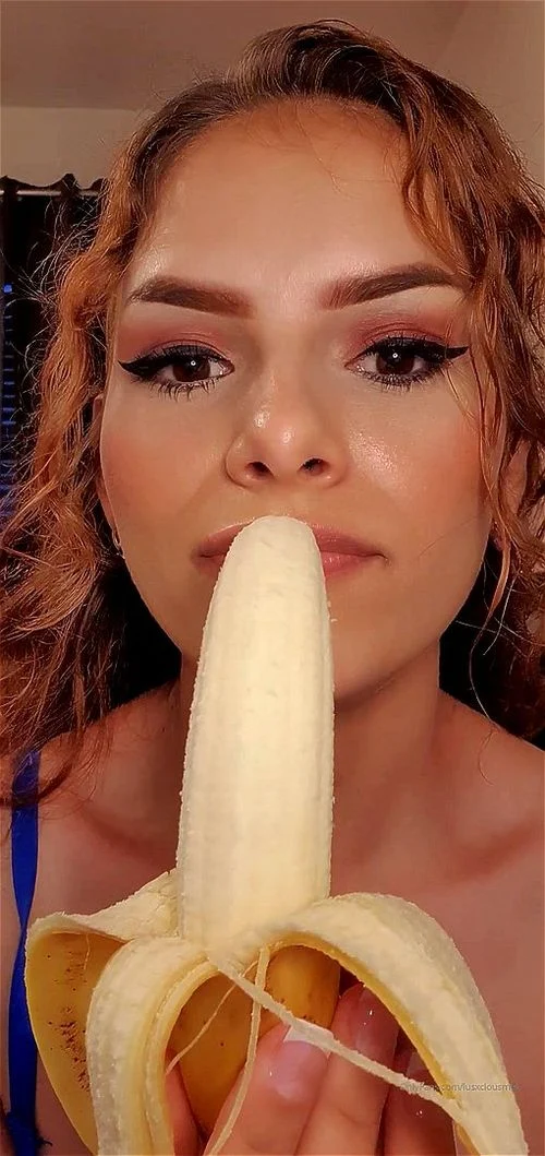 Latina Sloppy Banana BJ ASMR