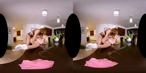 brunette, virtual reality, solo, vr