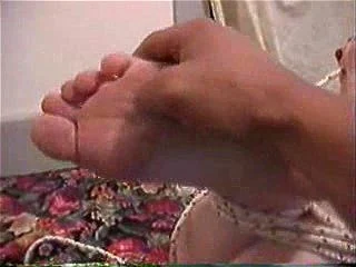 ticklish feet, mature, tickled, grandma