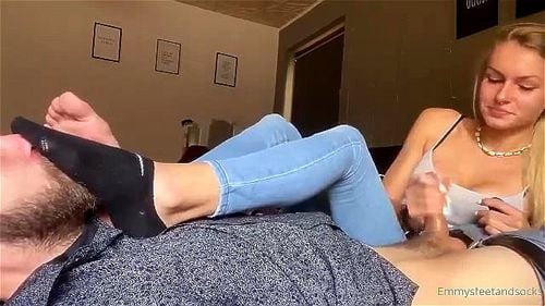 foot smelling handjob - Footjob, Emmysfeetandsocks, Foot Smelling Handjob Porn