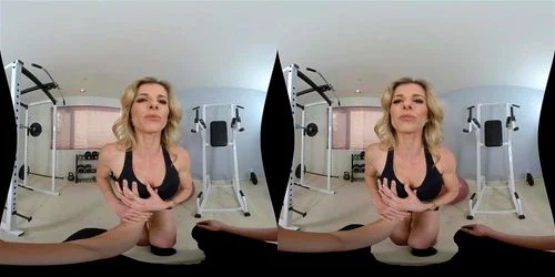 virtual reality, milf, blonde, hardcore